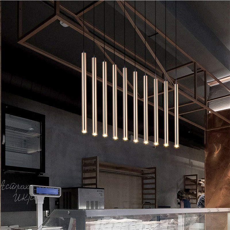 Nordic Long Cylinder Tube Pendant Lights Adjustable Hanging Spot Lights For Sale