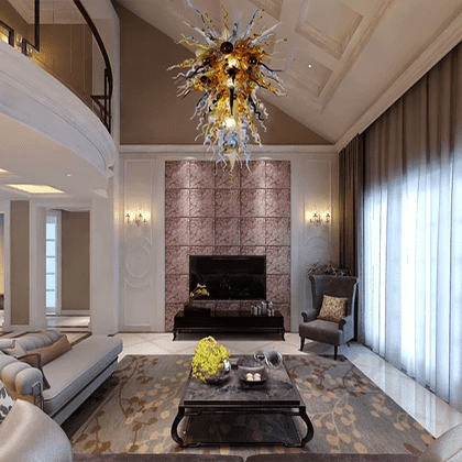 Chihuly type hand blown glass chandelier.jpg