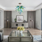 hand blown glass chandelier for loft.jpg