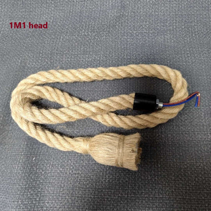 Retro Hemp Rope Vintage Countryside Pendant lamp Coffee