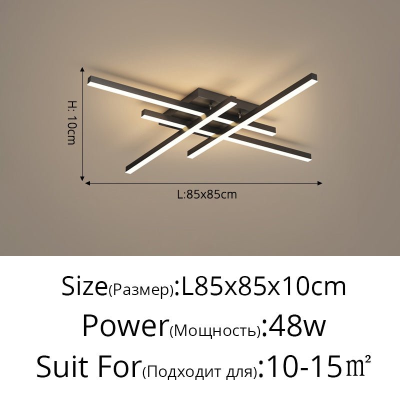 Modern Matrix LED Flush Mount Geometric Ceiling Light