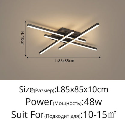 Modern Matrix LED Flush Mount Geometric Ceiling Light