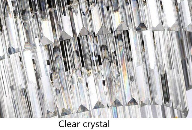 Modern Chandelier Tiered Round Crystal