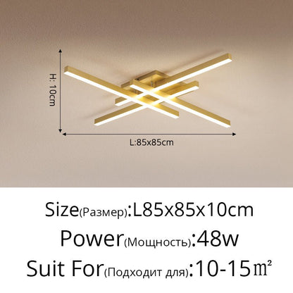 Modern Matrix LED Flush Mount Geometric Ceiling Light