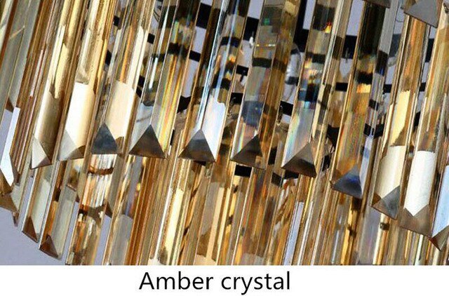 Modern Chandelier Tiered Round Crystal