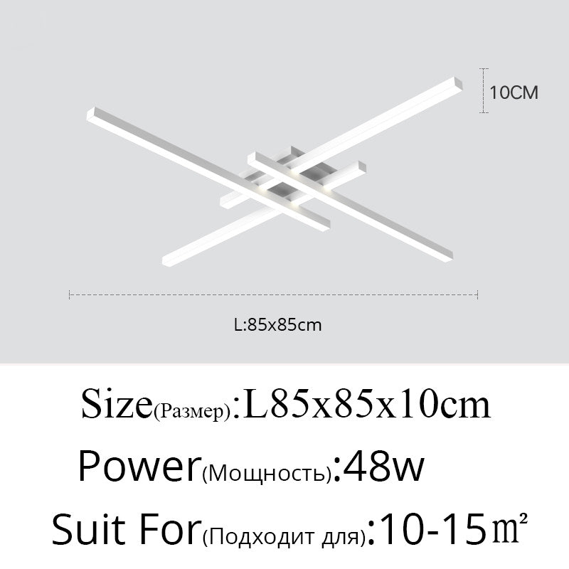 Modern Matrix LED Flush Mount Geometric Ceiling Light