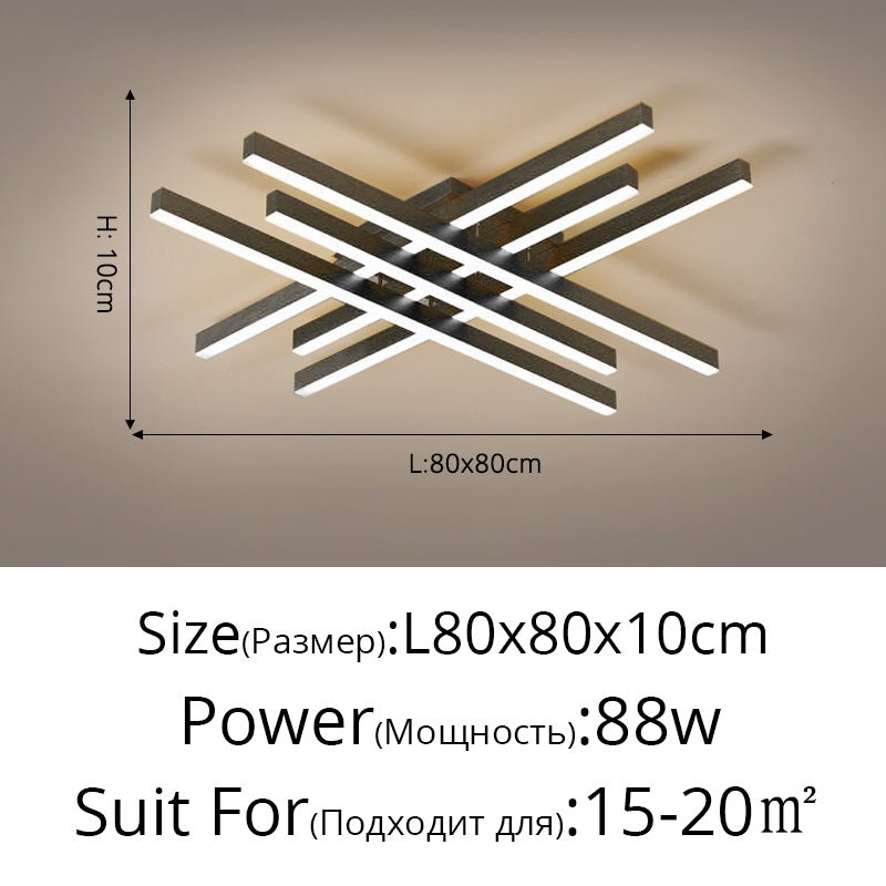 Modern Matrix LED Flush Mount Geometric Ceiling Light