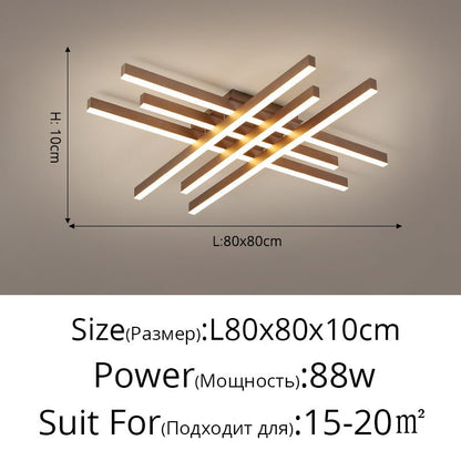 Modern Matrix LED Flush Mount Geometric Ceiling Light