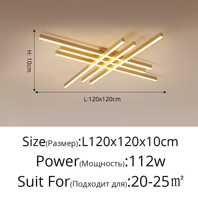 Modern Matrix LED Flush Mount Geometric Ceiling Light