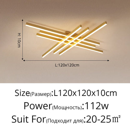 Modern Matrix LED Flush Mount Geometric Ceiling Light