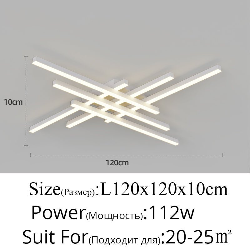Modern Matrix LED Flush Mount Geometric Ceiling Light