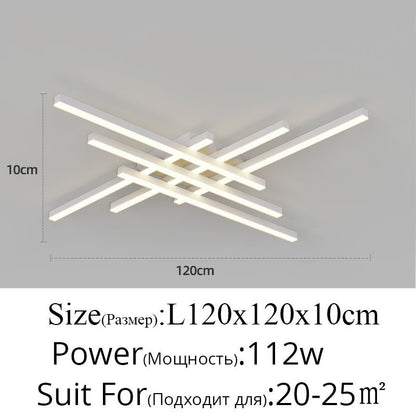Modern Matrix LED Flush Mount Geometric Ceiling Light