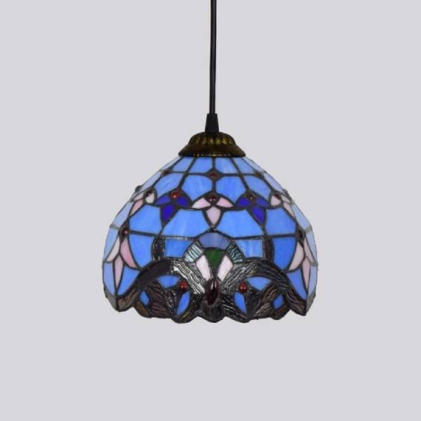 Tiffany style blue small pendant lights.jpg