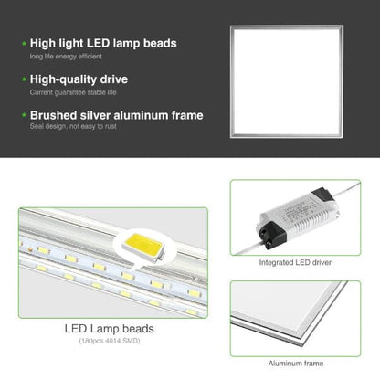 Modern Ceiling Panel Light LED For Supermarket Classroom 12"X12"