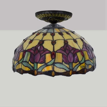 tiffany stained glass ceiling light for living room.jpg