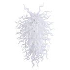 Arctic Frost Artisan Chandelier - Modern Pure White Hand-Blown Glass - BeyPan