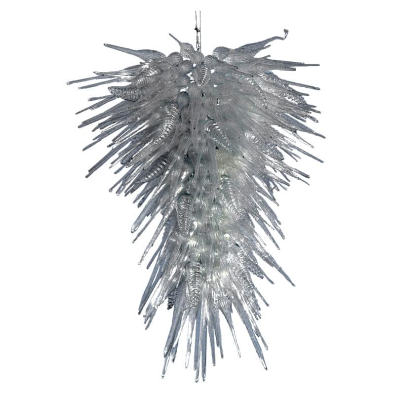Arctic Glazier Artisan Chandelier - Modern Hand-Blown Clear Crystal Glass - BeyPan