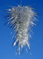 Arctic Glazier Artisan Chandelier - Modern Hand-Blown Clear Crystal Glass - BeyPan