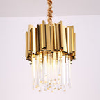 Art Deco Gold Crystal Chandelier - Modern Luxury Pendant Light - BeyPan