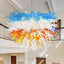 Blown Glass Chandelier Multi Layers Semi-Circular Shape D52"XH32" - BeyPan