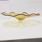 Blown Murano Glass Wall Plates Golden Color D12inches - BeyPan