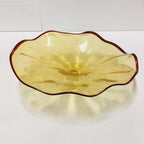 Blown Murano Glass Wall Plates Golden Color D12inches - BeyPan