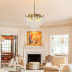 Bubbles Chandelier 4-Tiered Smooth Clear Glass Balloons - BeyPan