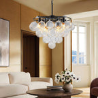 Bubbles Chandelier 4-Tiered Textured Glass Balls - BeyPan
