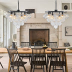 Bubbles Chandelier 4-Tiered Textured Glass Balls - BeyPan