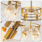 Bubbles Chandelier 4-Tiered Textured Glass Balls - BeyPan