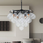 Bubbles Chandelier 4-Tiered Textured Glass Balls - BeyPan