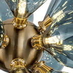 Bubbles Chandelier With Teal Blue Glass Balls - BeyPan
