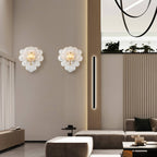 Bubbles Wall Lamp Clear And Ribbed Balls Gold Frame 1 Light - BeyPan