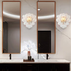 Bubbles Wall Lamp Clear And Ribbed Balls Gold Frame 1 Light - BeyPan
