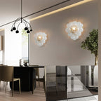 Bubbles Wall Lamp Clear And Ribbed Balls Gold Frame 1 Light - BeyPan