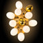 Bubbles Wall Lamp Frosted White And Gold Shade Adjustable - BeyPan