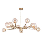 Modern Sputnik Chandelier Branching Glass Bubbles Lampshape