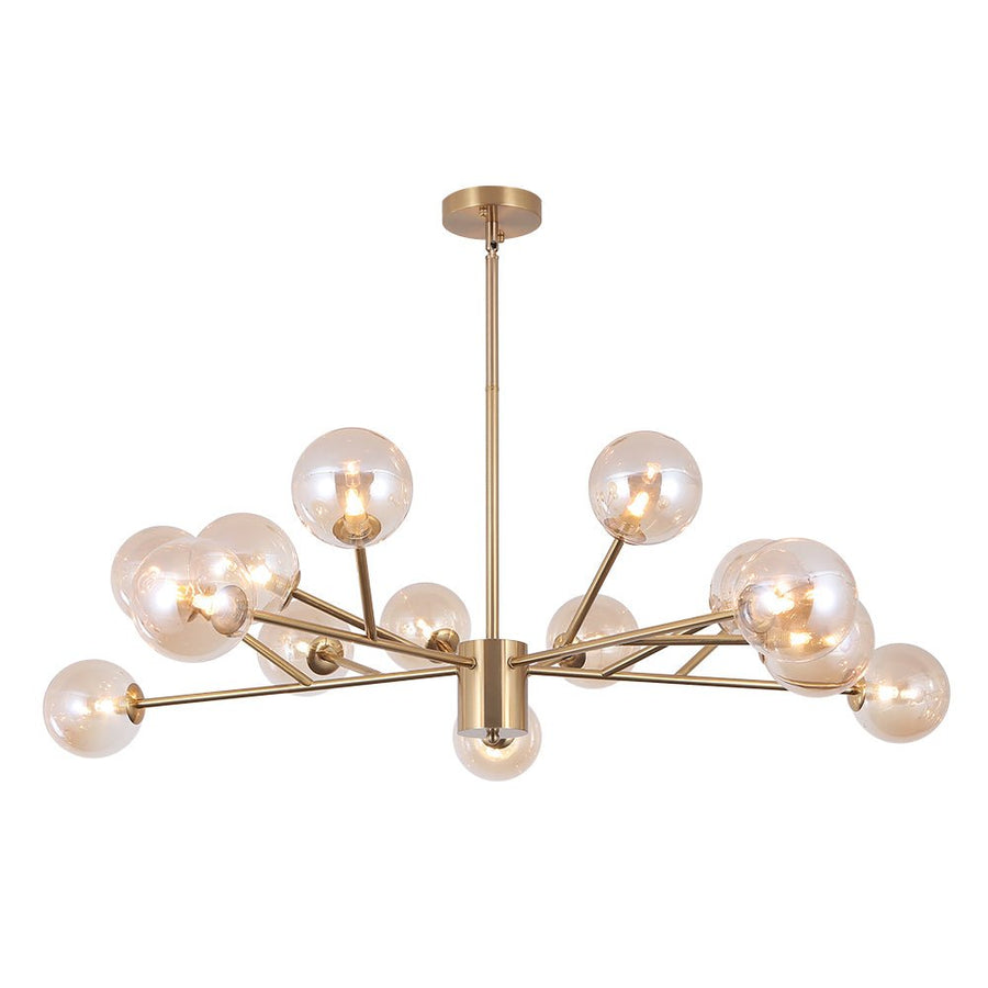 Modern Sputnik Chandelier Branching Glass Bubbles Lampshape