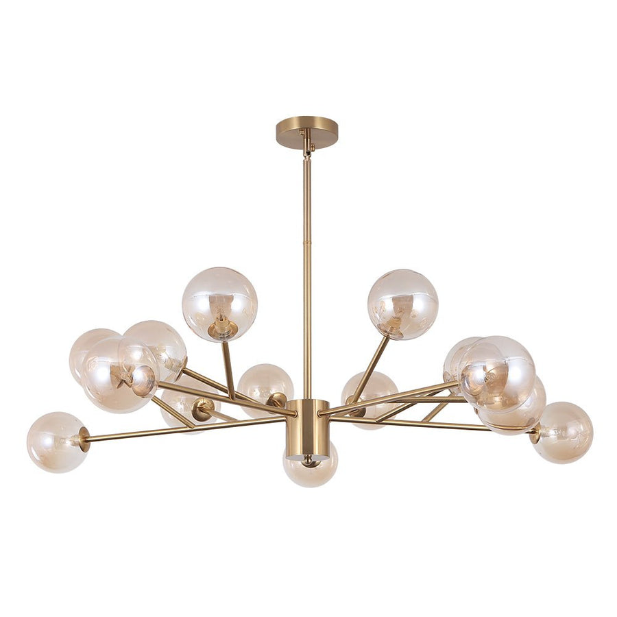 Modern Sputnik Chandelier Branching Glass Bubbles Lampshape