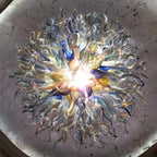 Celestial Cascade Giant Artisan Blown Glass Chandelier - Grand Multi-Color - BeyPan