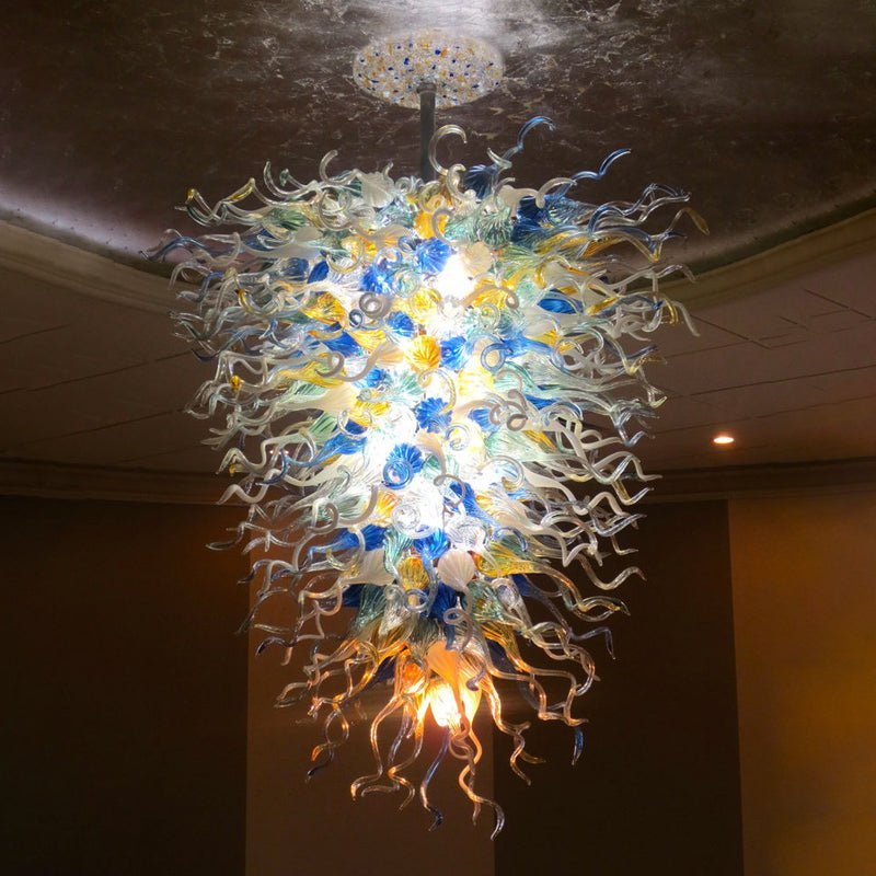 Celestial Cascade Giant Artisan Blown Glass Chandelier - Grand Multi-Color - BeyPan Hauptbild