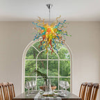 Chihly Style Blown Glass Chandelier Crayons Exploding Multi Colors - BeyPan