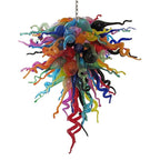 Chihly Style Blown Glass Chandelier Kaleidoscope Prism Murano Style Glass - BeyPan