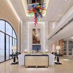 Chihly Style Blown Glass Chandelier Kaleidoscope Prism Murano Style Glass - BeyPan