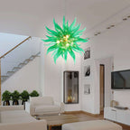 Chihly Style Green Hand Blown Glass Chandelier Modern Art Glass Pendant Light - BeyPan