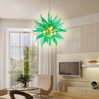 Chihly Style Green Hand Blown Glass Chandelier Modern Art Glass Pendant Light - BeyPan