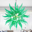 Chihly Style Green Hand Blown Glass Chandelier Modern Art Glass Pendant Light - BeyPan