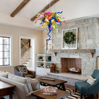 Chihly Style Vibrant Multi Colors Hand Blown Glass Chandelier Art Glass Murano Pendant Chandeliert - BeyPan