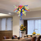 Chihly Style Vibrant Multi Colors Hand Blown Glass Chandelier Art Glass Murano Pendant Chandeliert - BeyPan