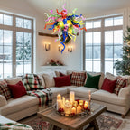 Chihly Style Vibrant Multi Colors Hand Blown Glass Chandelier Art Glass Murano Pendant Chandeliert - BeyPan